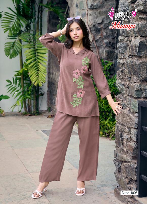 Mystic 9 Maanya Vol 1 catalog coord set wholesale in mumbai