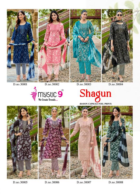 Mystic 9 Shagun Vol 30 catalog designer kurti wholesalers in jaipur