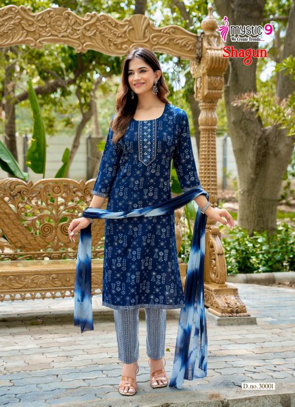 Mystic 9 Shagun Vol 30 catalog designer kurti wholesalers in jaipur