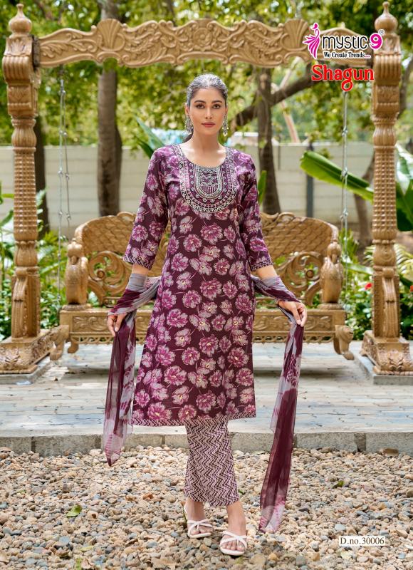 Mystic 9 Shagun Vol 30 catalog designer kurti wholesalers in jaipur