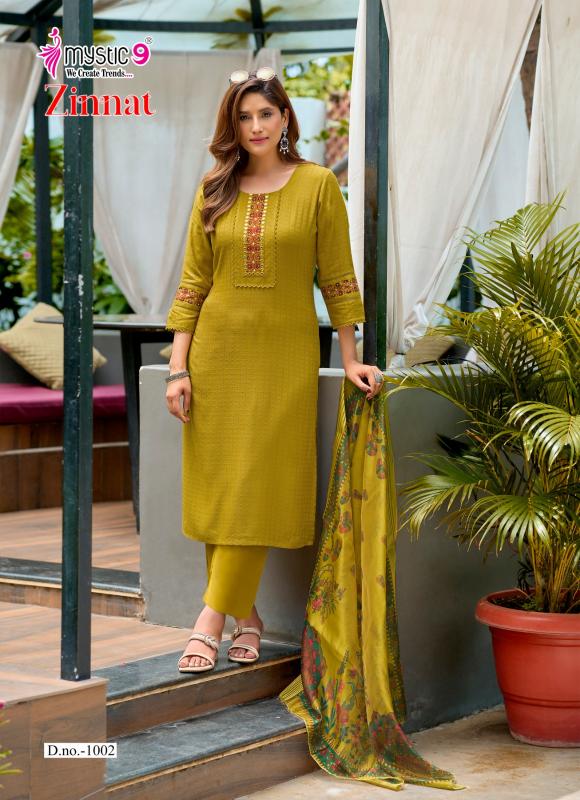 Mystic 9 Zinnat vol 1 catalog kurti wholesale market in ulhasnagar
