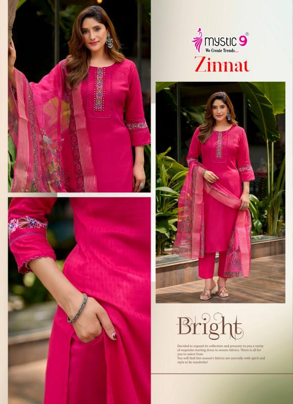 Mystic 9 Zinnat vol 1 catalog kurti wholesale market in ulhasnagar