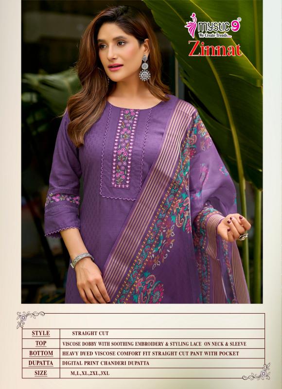 Mystic 9 Zinnat vol 1 catalog kurti wholesale market in ulhasnagar