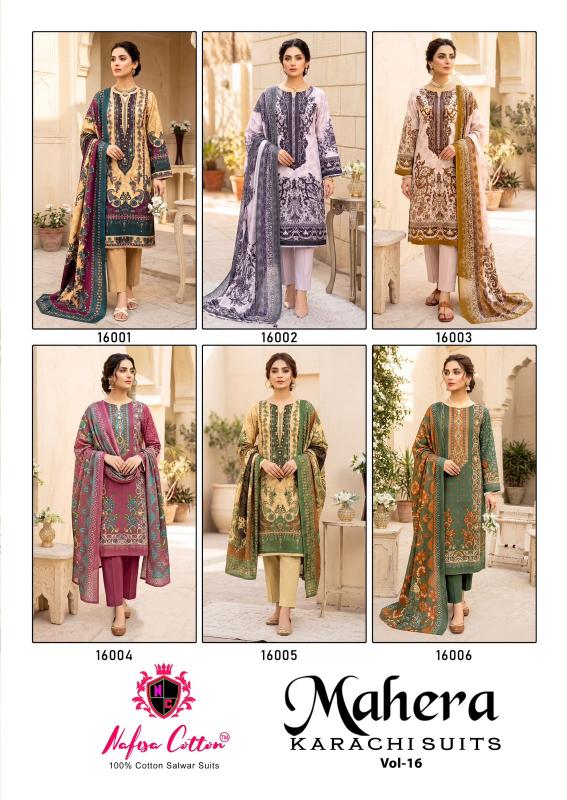 Nafisa Mahera Vol 16 – Karachi Dress Material