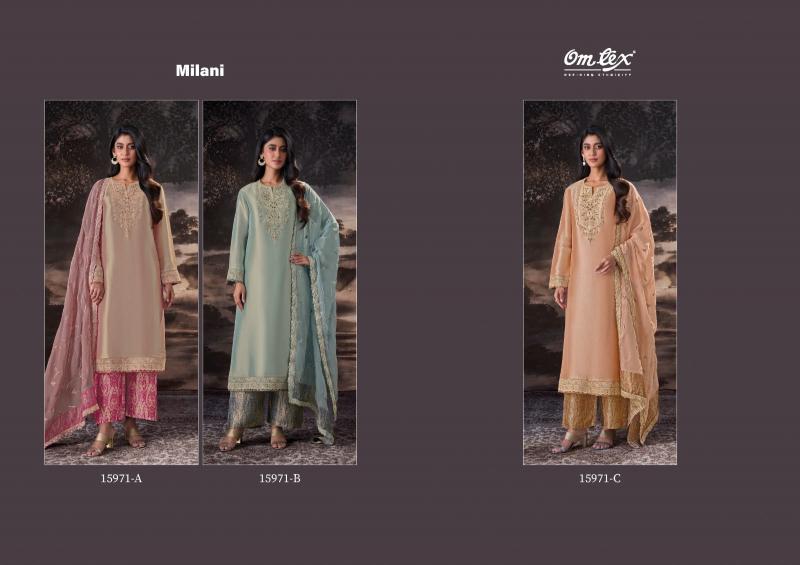 Omtex Milani catalog pakistani wholesale salwar kameez in karachi