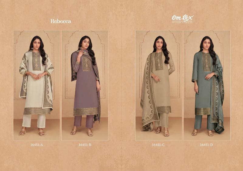 Omtex Rebecca catalog salwar kameez dress materials wholesale