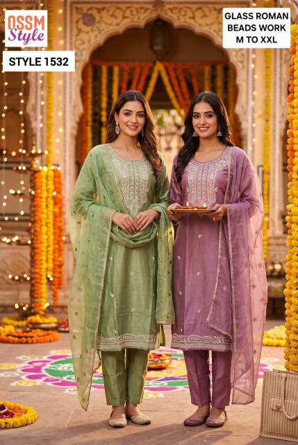 Ossm 1532 catalog wholesale party wear kurtis in pune
