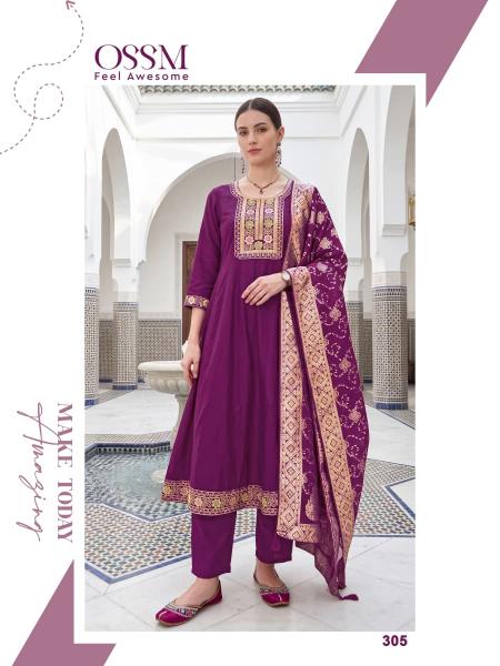 Ossm Resham vol 3 catalog wholesale aneisha kurtis
