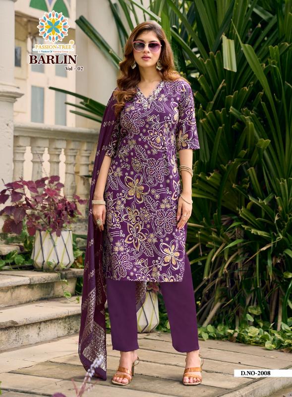Passion Tree Barlin vol 2 Catalog kurti material wholesale