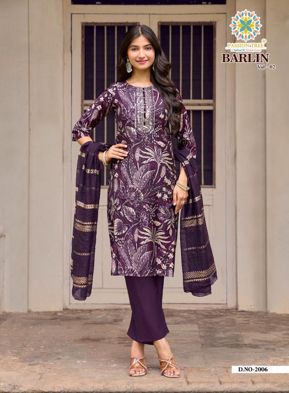Passion Tree Barlin vol 2 Catalog kurti material wholesale