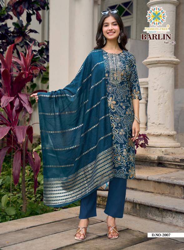 Passion Tree Barlin vol 2 Catalog kurti material wholesale