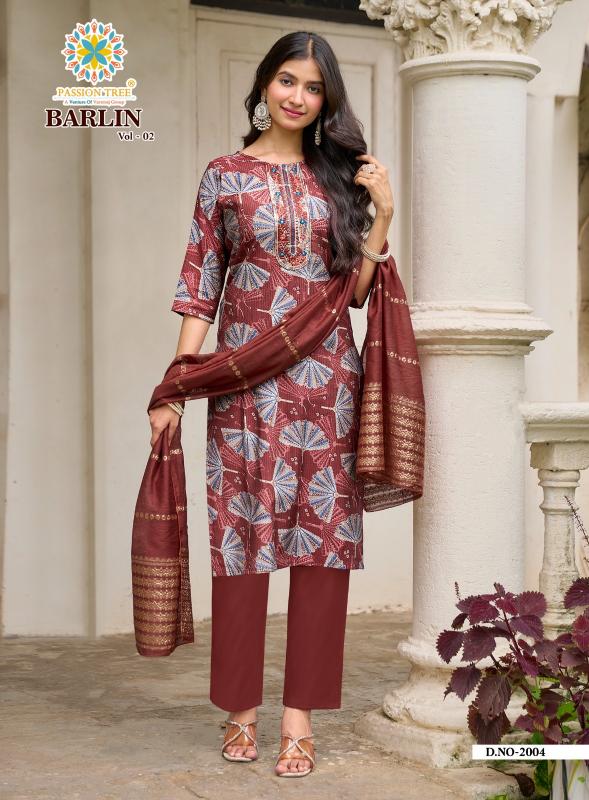 Passion Tree Barlin vol 2 Catalog kurti material wholesale