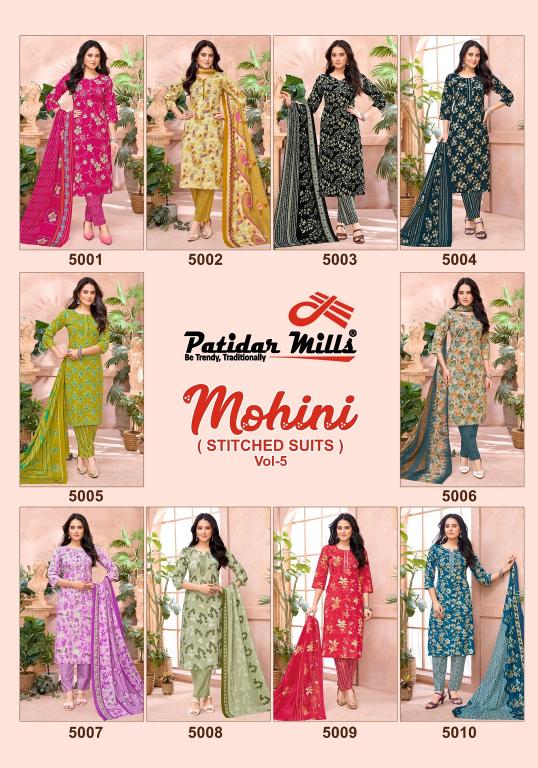 Patidar Mohini Vol-5 – Kurti Pant With Dupatta - Wholesale Catalog