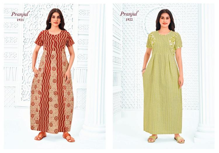Pranjul Pragati Vol-19 – Nighty Gown - Wholesale Catalog