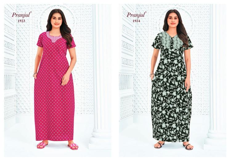 Pranjul Pragati Vol-19 – Nighty Gown - Wholesale Catalog
