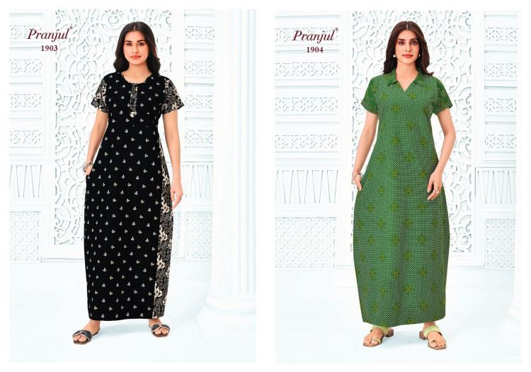 Pranjul Pragati Vol-19 – Nighty Gown - Wholesale Catalog