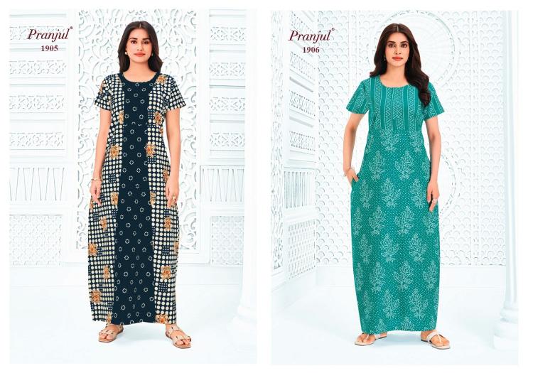 Pranjul Pragati Vol-19 – Nighty Gown - Wholesale Catalog