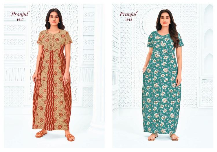 Pranjul Pragati Vol-19 – Nighty Gown - Wholesale Catalog
