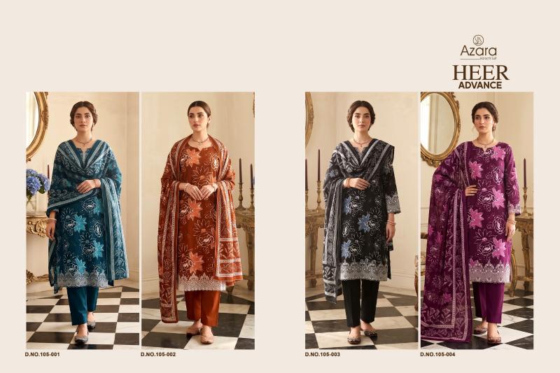 Radhika Azara Heer Advance catalog dress material designs surat