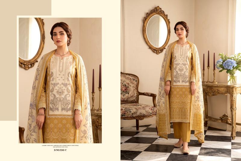 Radhika Azara Kalki 1241 catalog party wear dress material wholesale surat