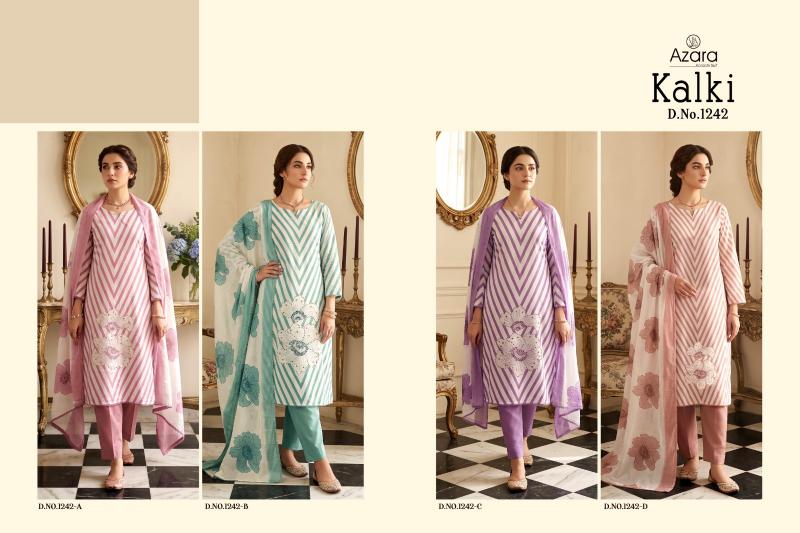 Radhika Azara Kalki 1242 catalog dress material at surat
