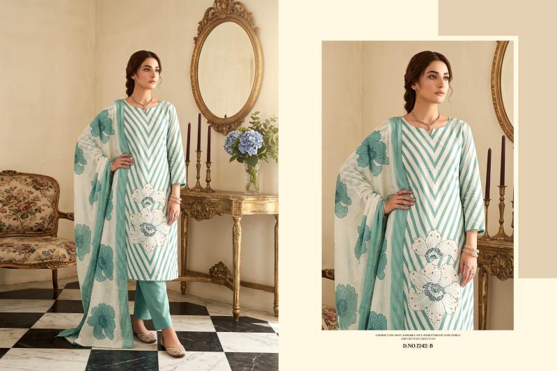 Radhika Azara Kalki 1242 catalog dress material at surat