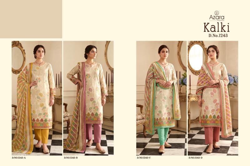 Radhika Azara Kalki 1243 catalog churidar dress materials surat
