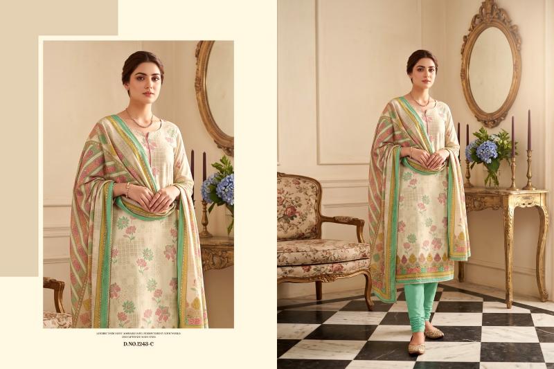 Radhika Azara Kalki 1243 catalog churidar dress materials surat