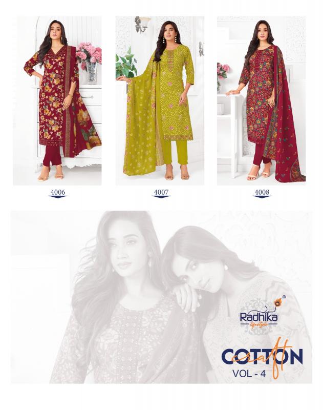 Radhika Lifestyle Cotton Craft Vol 4 catalog kurti wholesaler in jamnagar