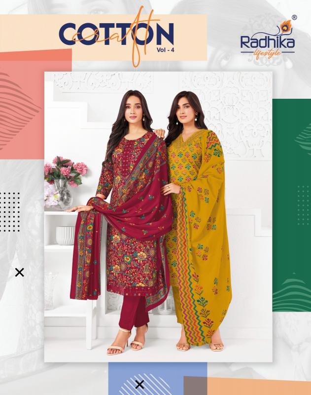 Radhika Lifestyle Cotton Craft Vol 4 catalog kurti wholesaler in jamnagar