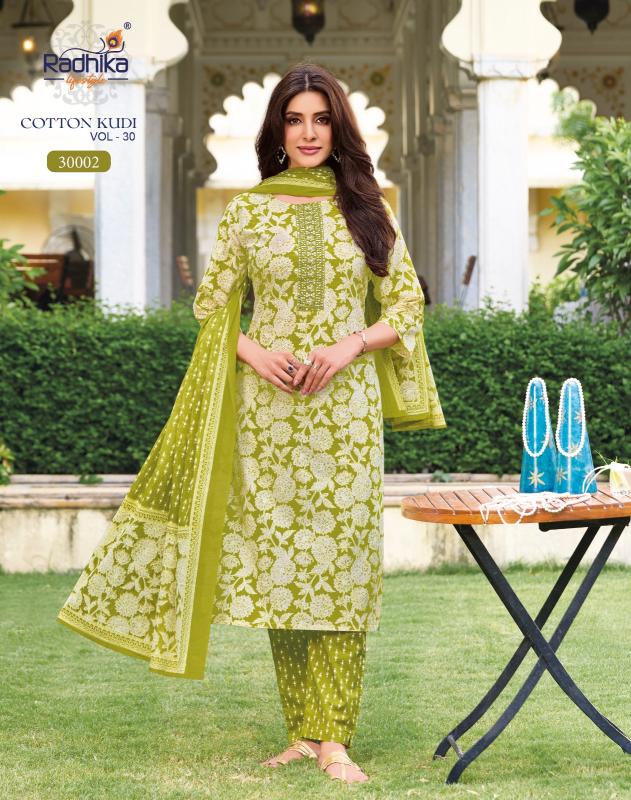 Radhika Lifestyle Cotton Kudi Vol 30 catalog wholesale kurtis and dress materials