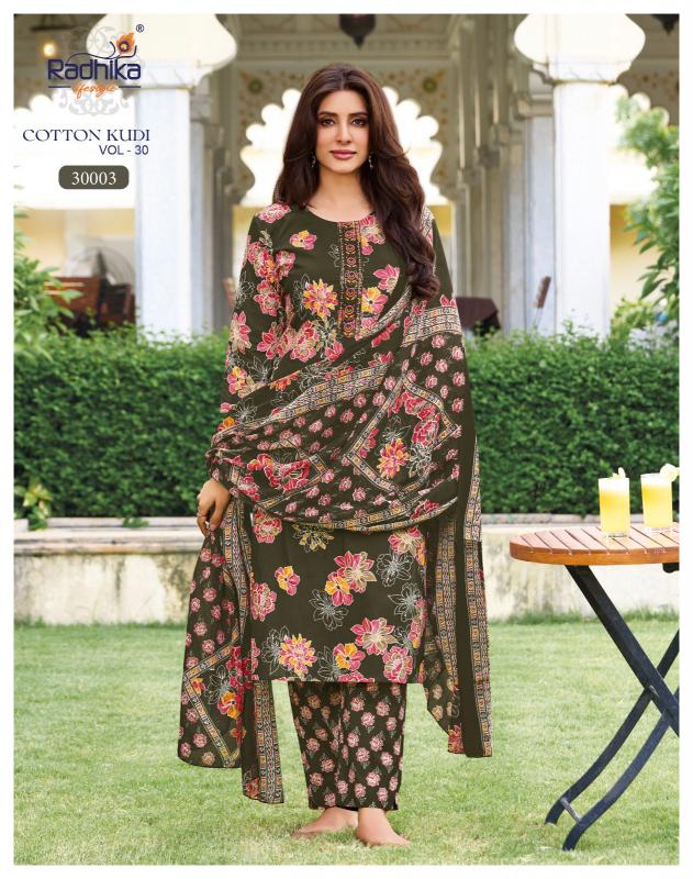 Radhika Lifestyle Cotton Kudi Vol 30 catalog wholesale kurtis and dress materials