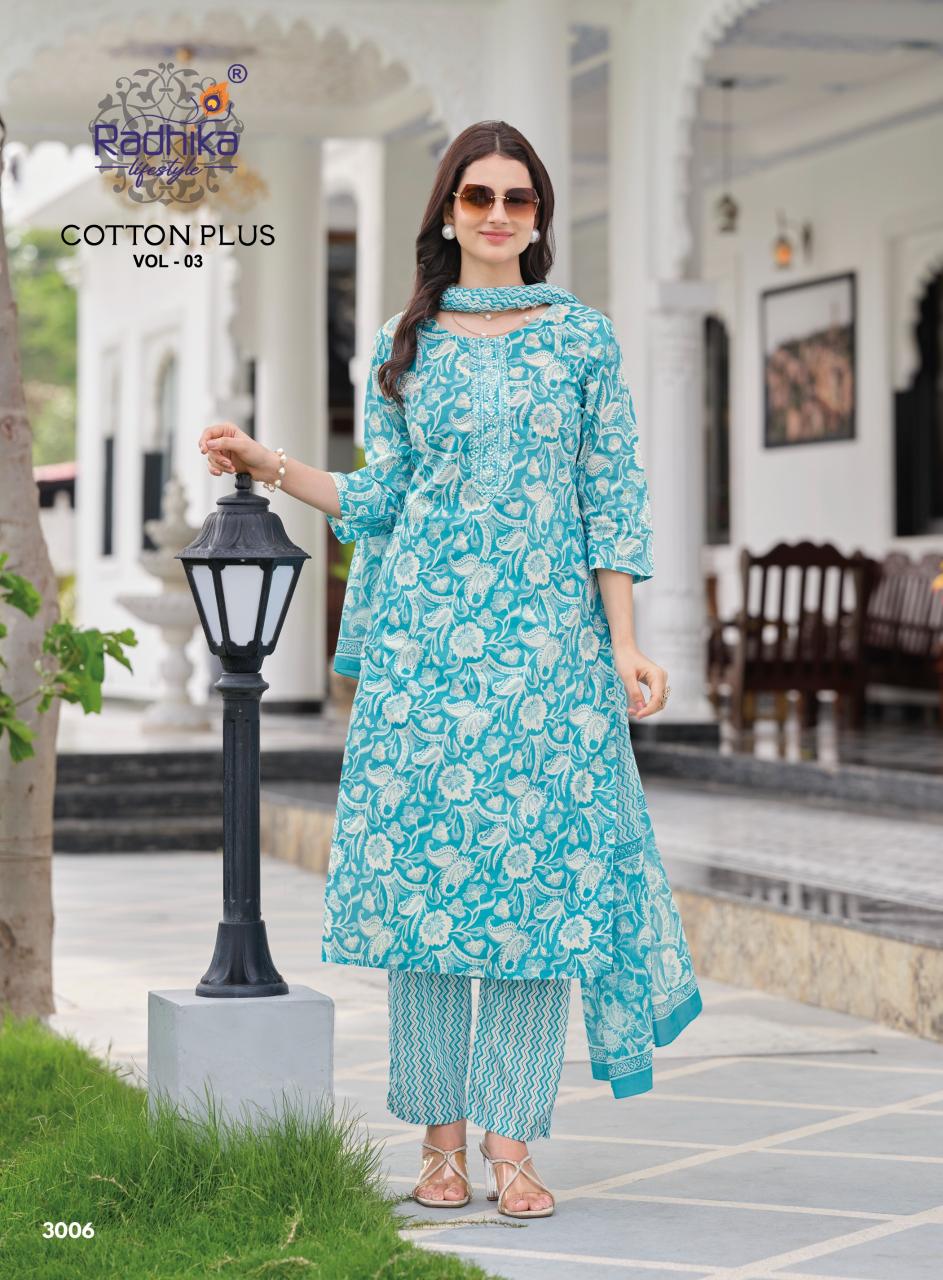 Radhika Lifestyle Cotton Plus Vol 3 catalog kurtis wholesale kurtis