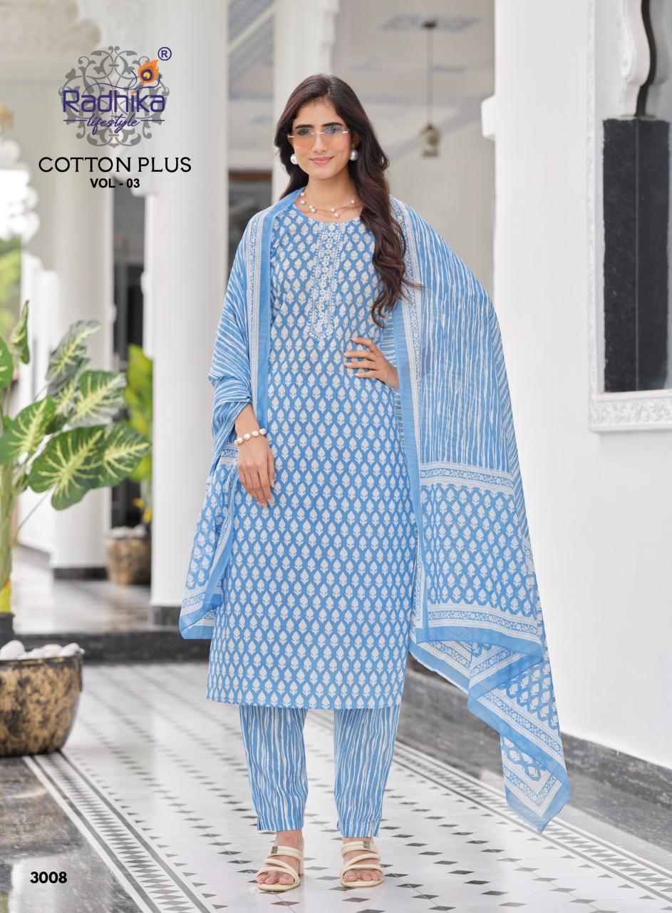 Radhika Lifestyle Cotton Plus Vol 3 catalog kurtis wholesale kurtis