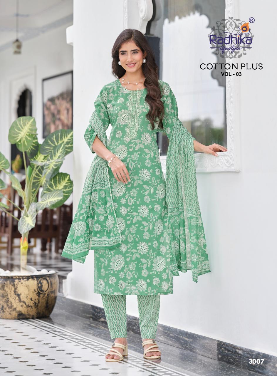 Radhika Lifestyle Cotton Plus Vol 3 catalog kurtis wholesale kurtis