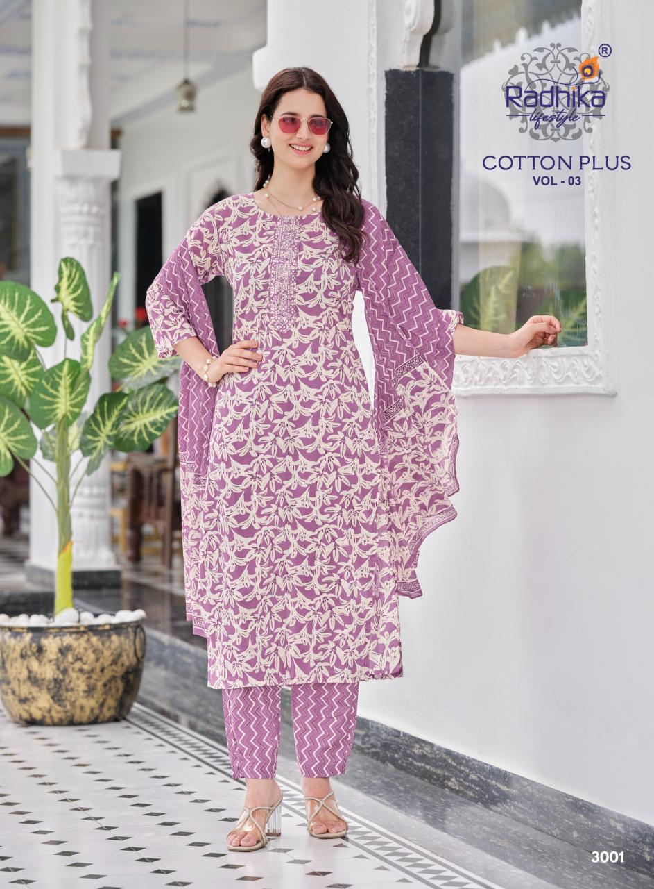 Radhika Lifestyle Cotton Plus Vol 3 catalog kurtis wholesale kurtis