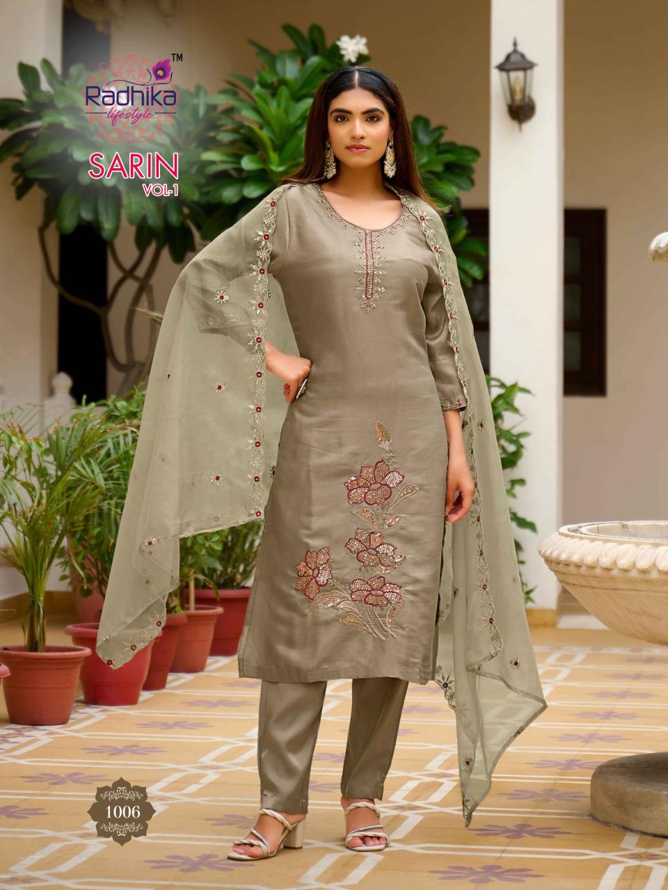 Radhika Lifestyle Sarin Vol 1 catalog kurti wholesalers in ahmedabad