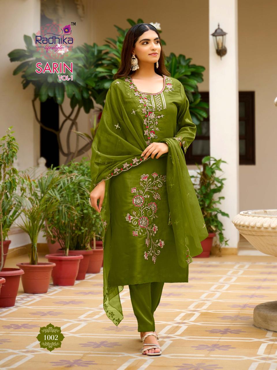 Radhika Lifestyle Sarin Vol 1 catalog kurti wholesalers in ahmedabad