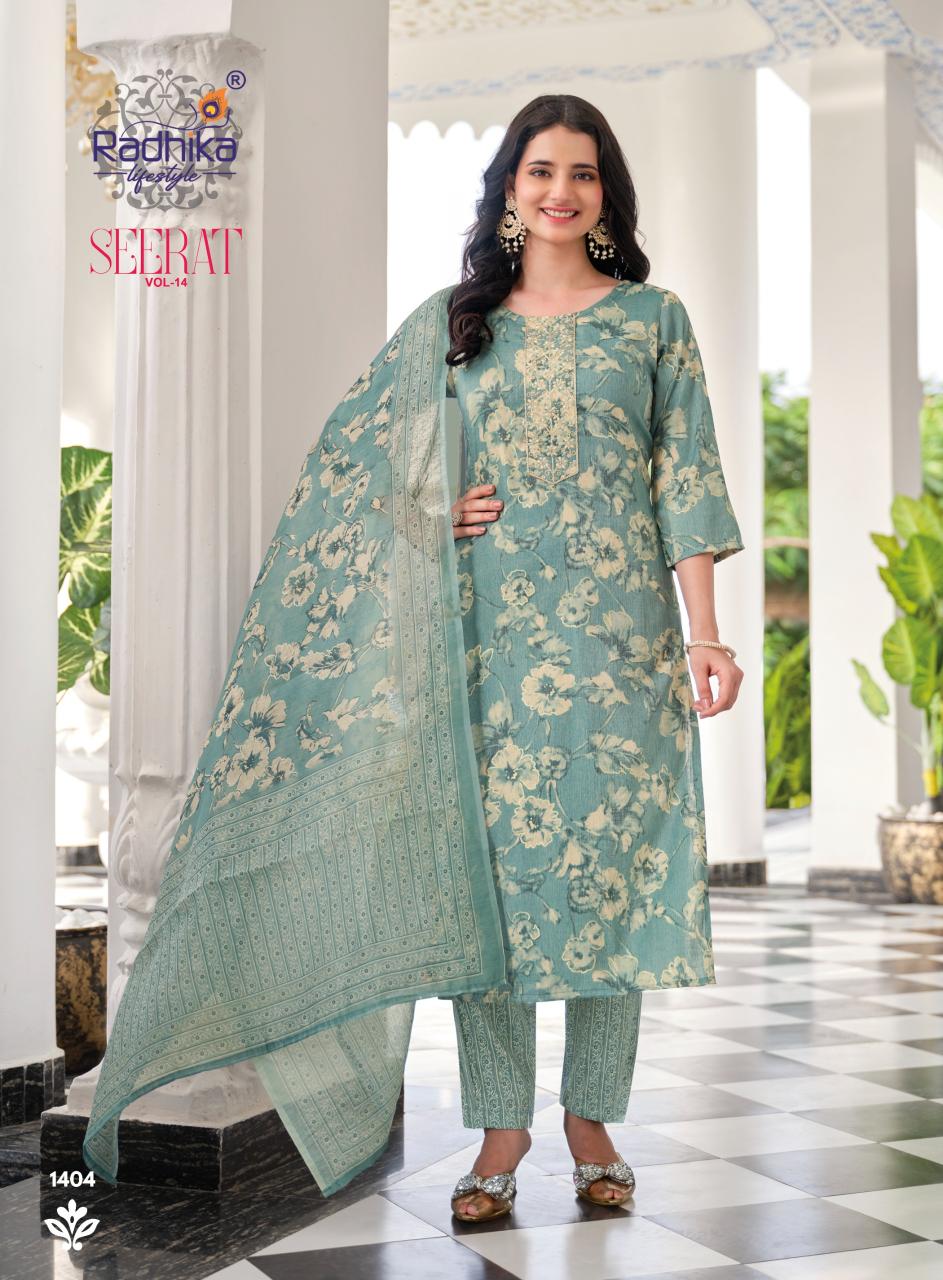 Radhika Lifestyle Seerat Vol 14 catalog brand kurtis wholesale