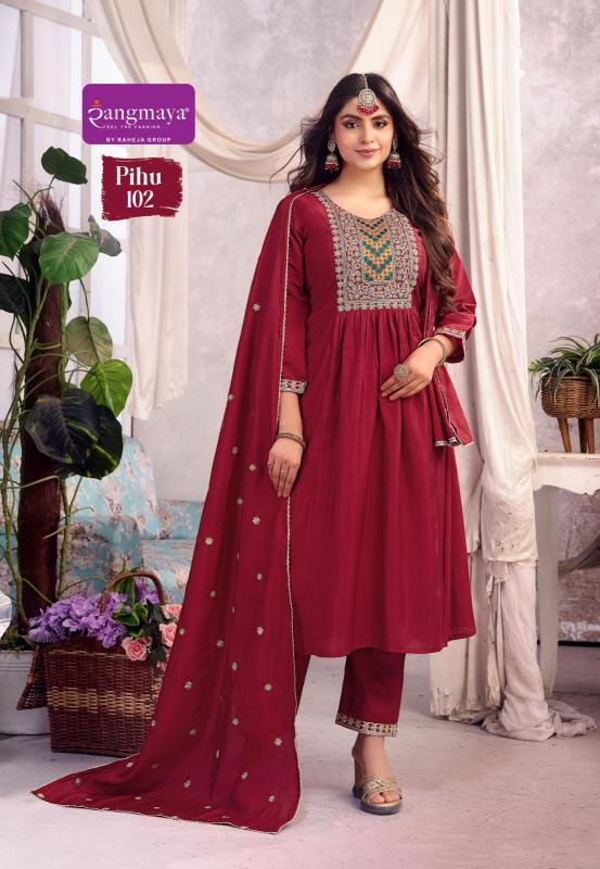 Rangmaya Pihu catalog wholesaler of kurtis in kolkata