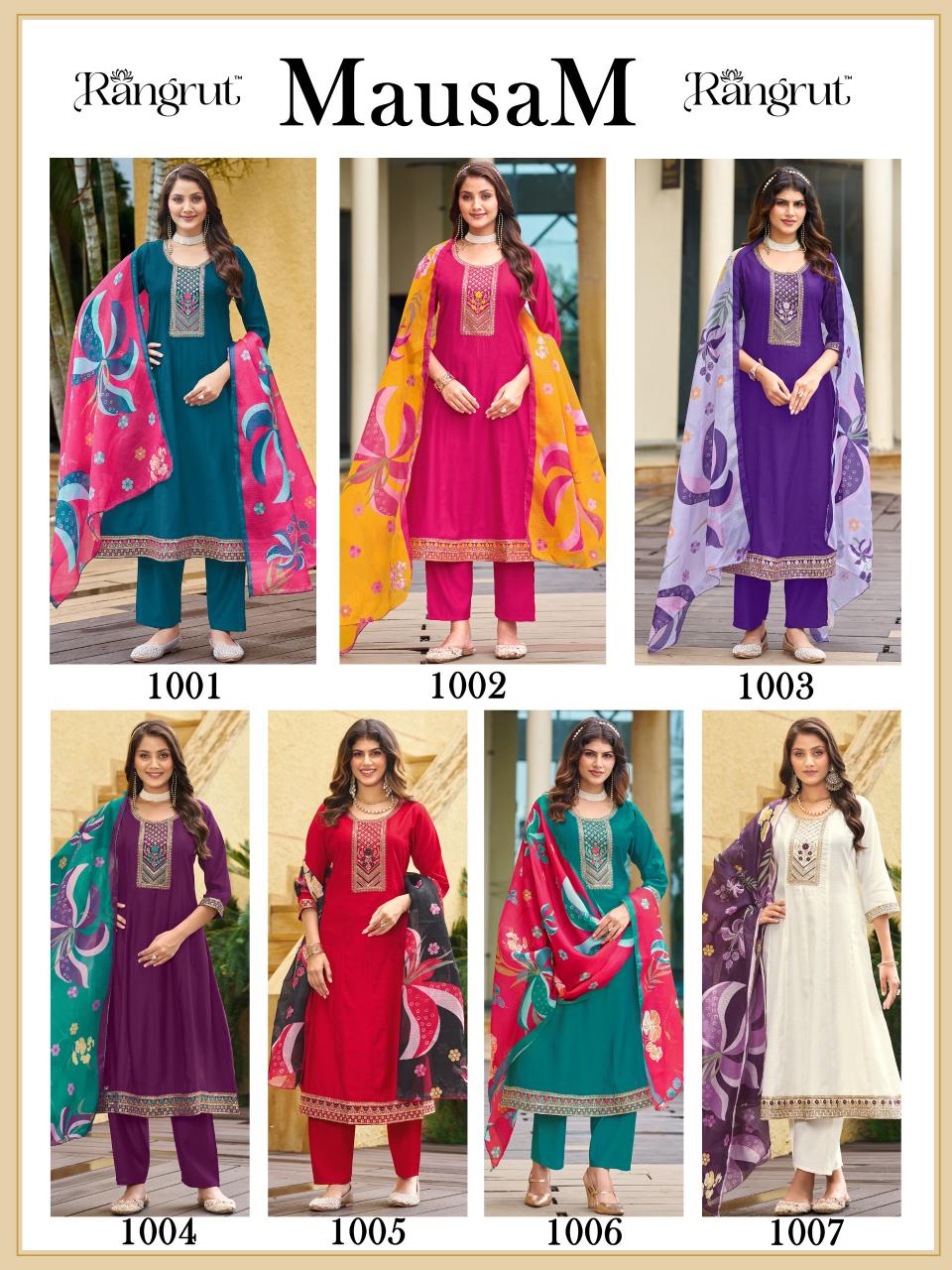 Rangrut Mausam catalog brand kurtis wholesale