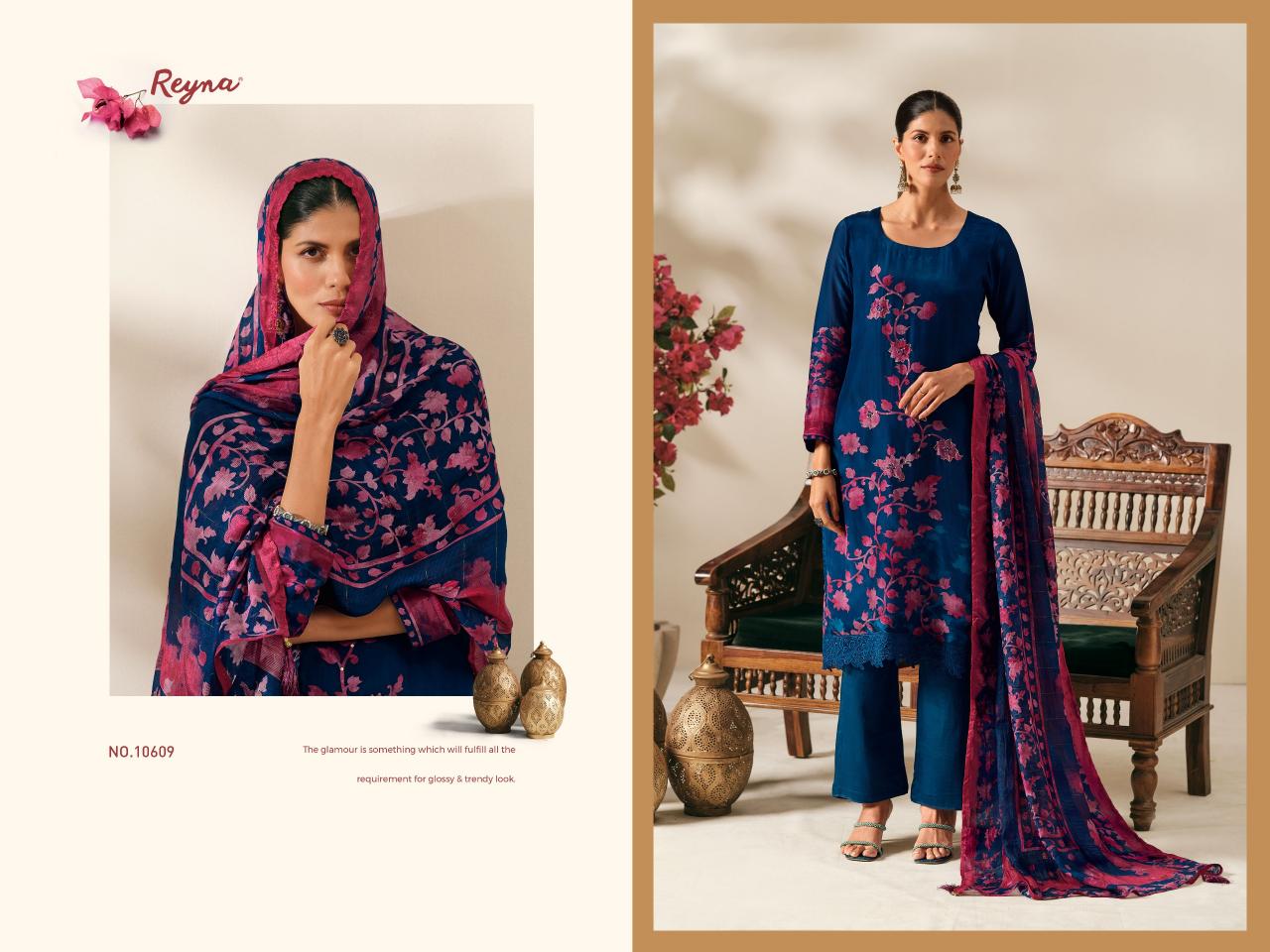 Reyna Floral Craft catalog wholesale salwar kameez online shopping in india