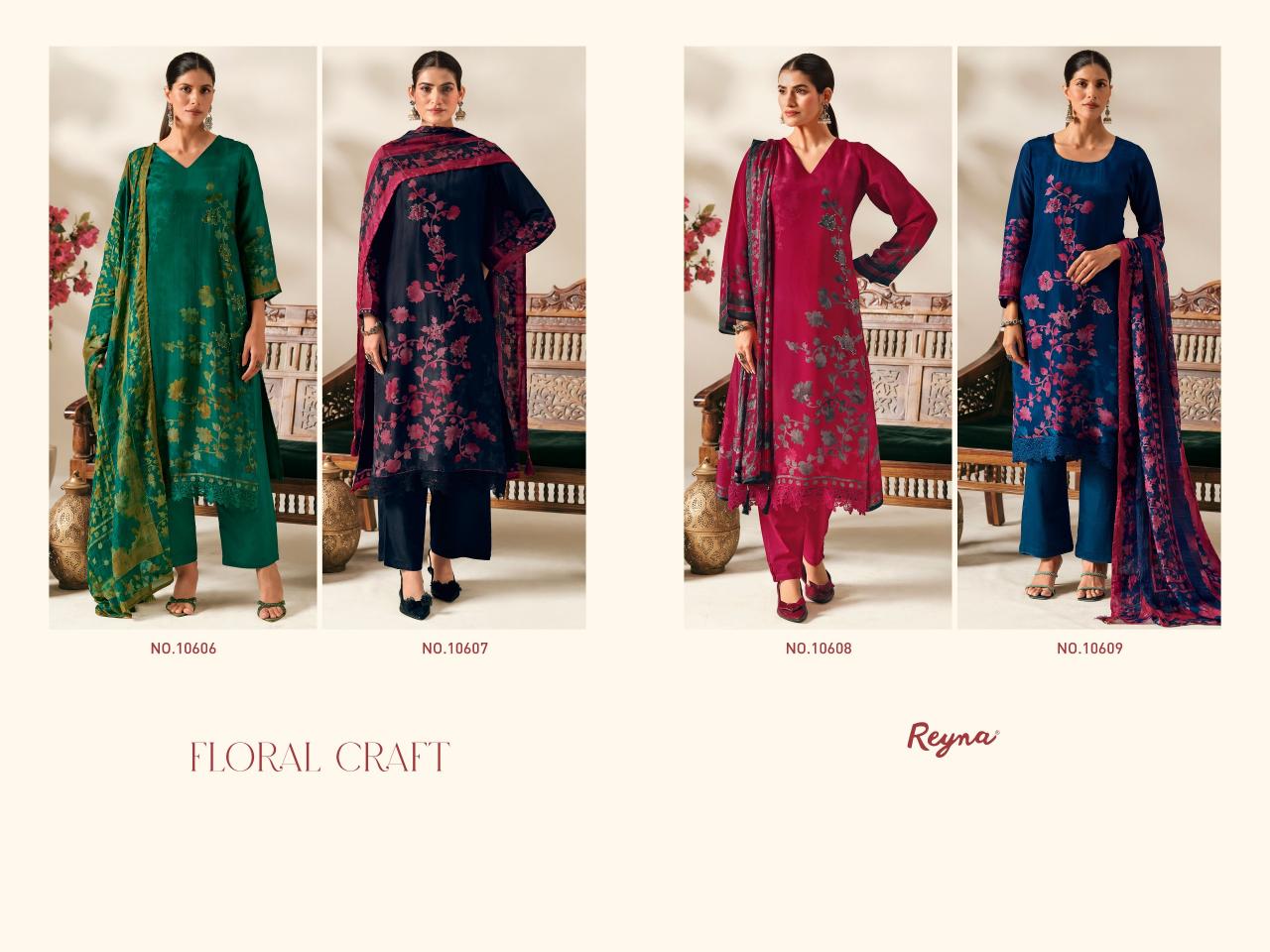 Reyna Floral Craft catalog wholesale salwar kameez online shopping in india