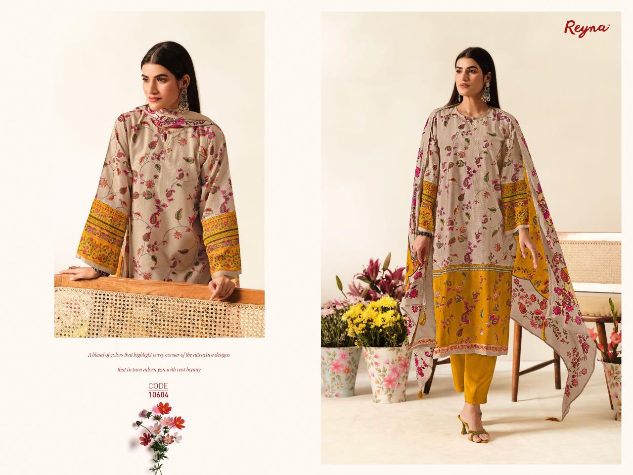 Reyna Samah catalog mdl salwar kameez wholesale 
