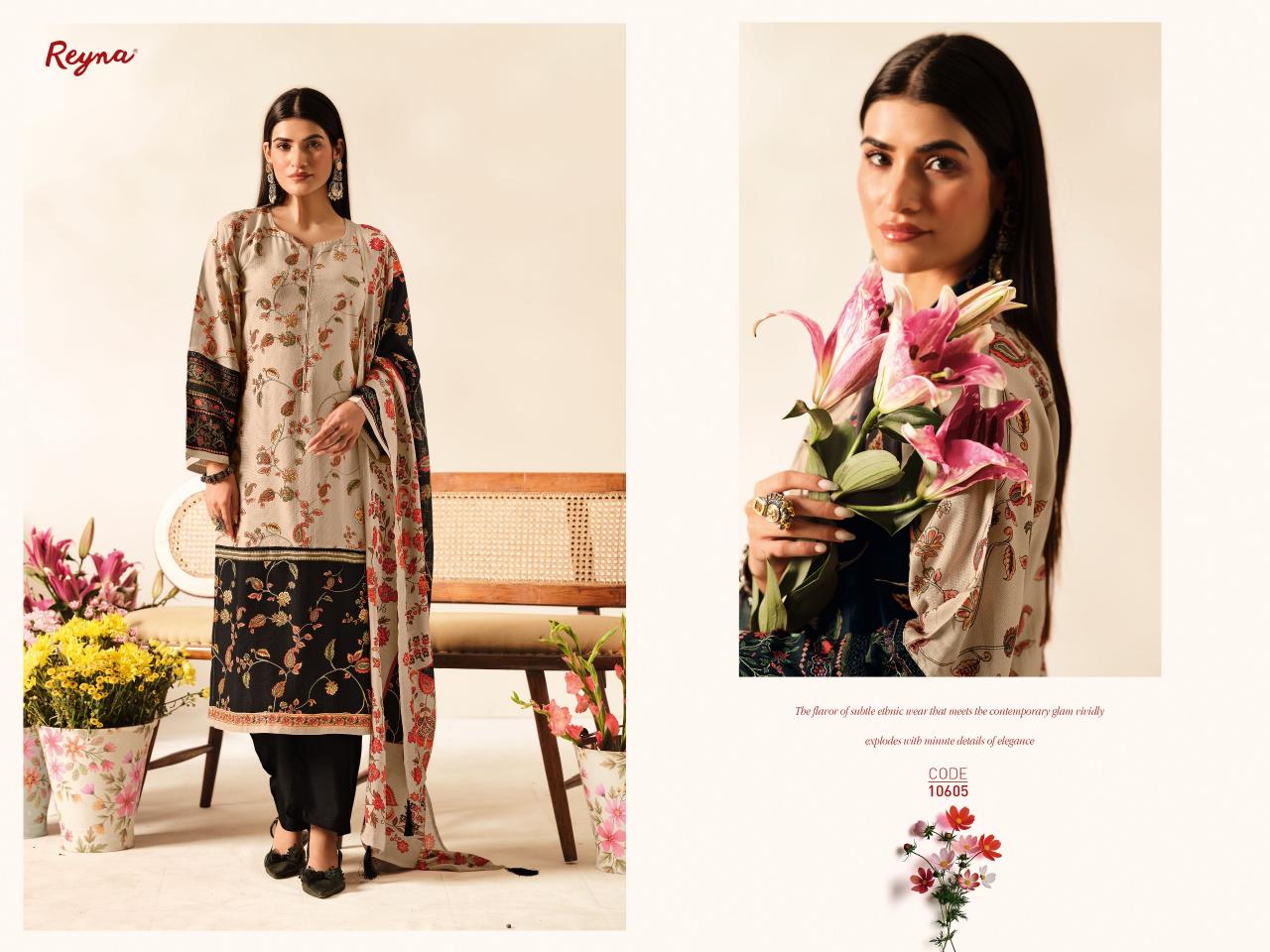 Reyna Samah catalog mdl salwar kameez wholesale 