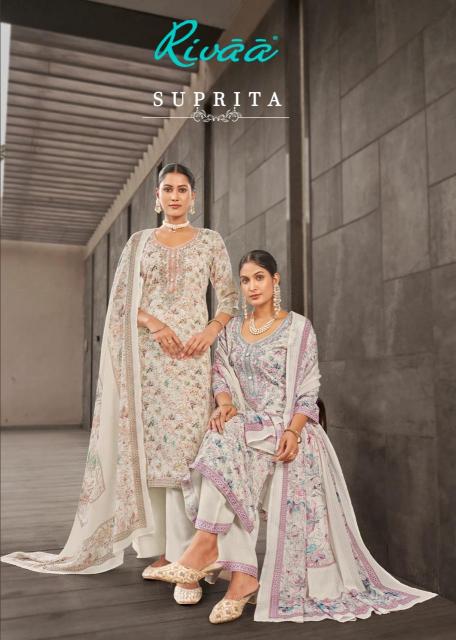 Rivaa Suprita catalog wholesale dress material distributors in surat