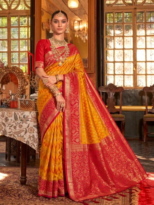 ROYAL BRIDE by SHREE SHYAM FASHION fancy designer Silk fabric saree wholesale with Fancy latkan WITH HEAVY PALLU SAREE