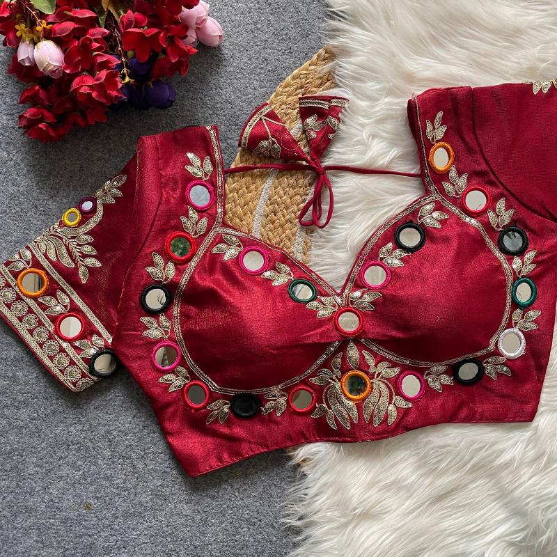 Sabella 0013 catalog desginer mirror work blouse