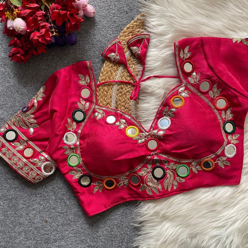 Sabella 0013 catalog desginer mirror work blouse