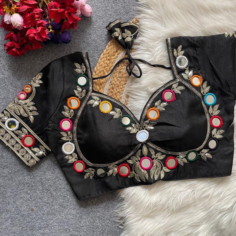 Sabella 0013 catalog desginer mirror work blouse